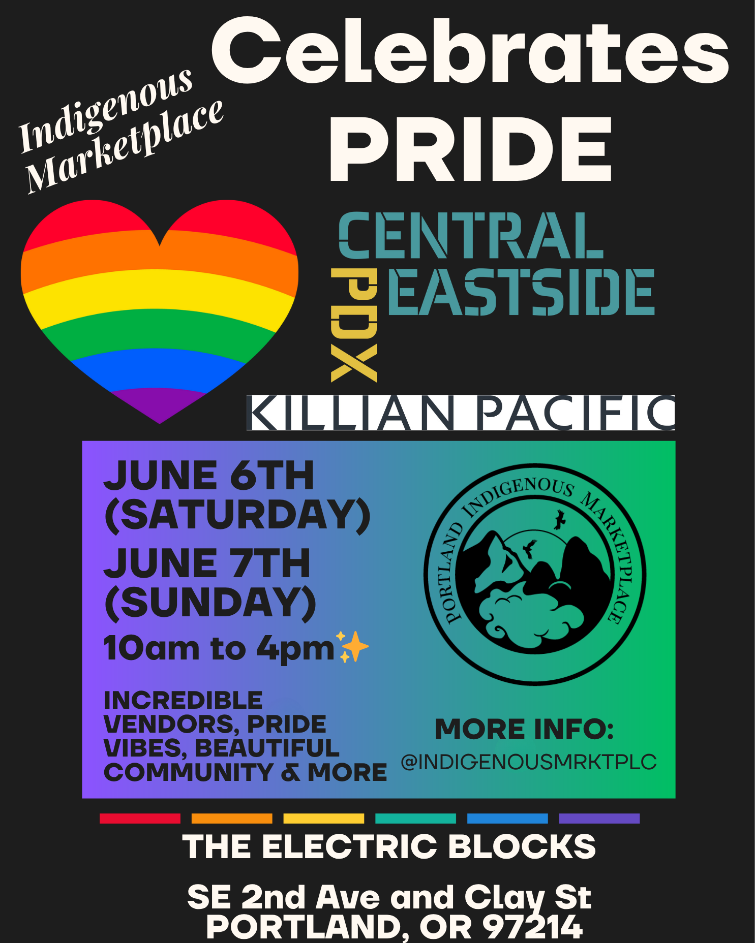 The other graphic features the title “IndigenoUS Gala” in bold, elegant lettering, with the theme “We Are The Abundance” highlighted prominently near the top. Rich, warm colors inspired by earth tones and abundance across the background, incorporating subtle patterns and motifs.♿️ Accessibility Info: The event will be held at an ADA-accessible venue with a ramped entrance through the parking lot, located right next to the ADA parking spaces — so all guests can join comfortably and easily. 📍 Location: 907 NW Irving St, Portland, OR 97209 Support Indigenous and Black artists, celebrate unity, and maybe snag a major prize along the way. Let’s make IndigenoUS Gala 2026 one to remember! 🌟 Link to purchase Mystery Pulls, Tickets and Register to Bid: https://Gala26.fundraiser