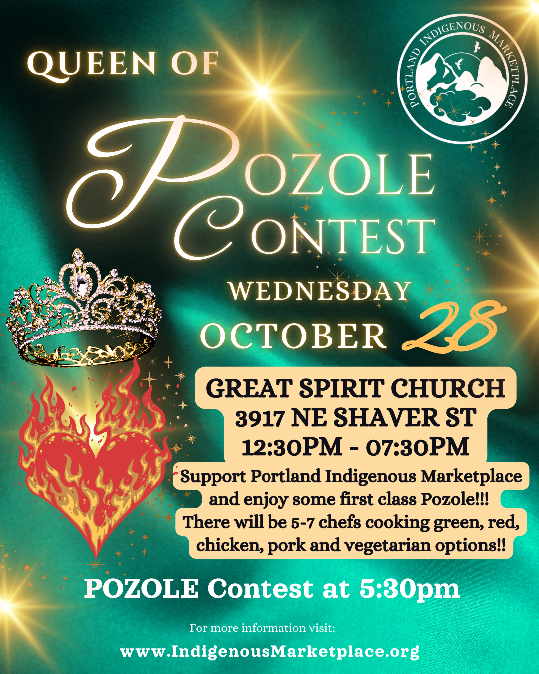 The other graphic features the title “IndigenoUS Gala” in bold, elegant lettering, with the theme “We Are The Abundance” highlighted prominently near the top. Rich, warm colors inspired by earth tones and abundance across the background, incorporating subtle patterns and motifs.♿️ Accessibility Info: The event will be held at an ADA-accessible venue with a ramped entrance through the parking lot, located right next to the ADA parking spaces — so all guests can join comfortably and easily. 📍 Location: 907 NW Irving St, Portland, OR 97209 Support Indigenous and Black artists, celebrate unity, and maybe snag a major prize along the way. Let’s make IndigenoUS Gala 2026 one to remember! 🌟 Link to purchase Mystery Pulls, Tickets and Register to Bid: https://Gala26.fundraiser